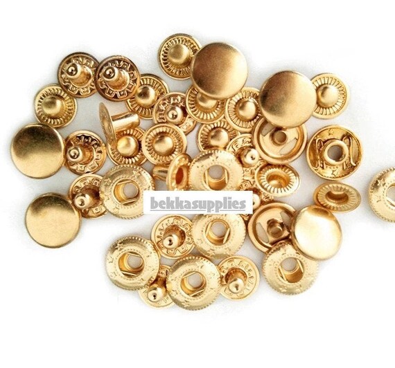 10 Sets Copper Four Buckle Pack Metal Press Studs Snap