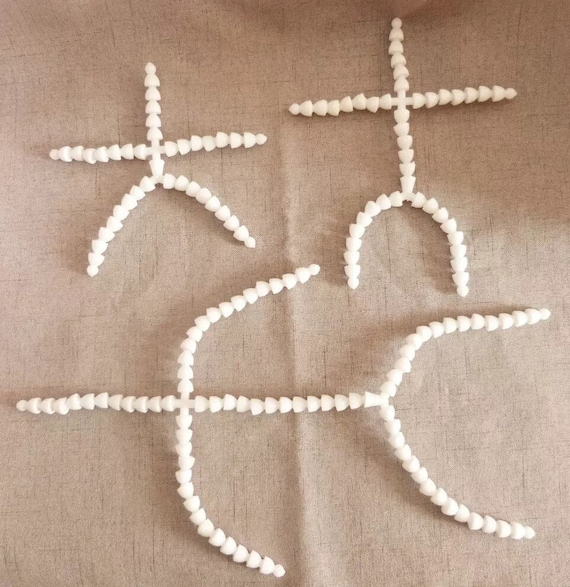 4 COUNT BIANCA Plastica Scheletro Articolare Della Bambola Osso Di - Foto 2