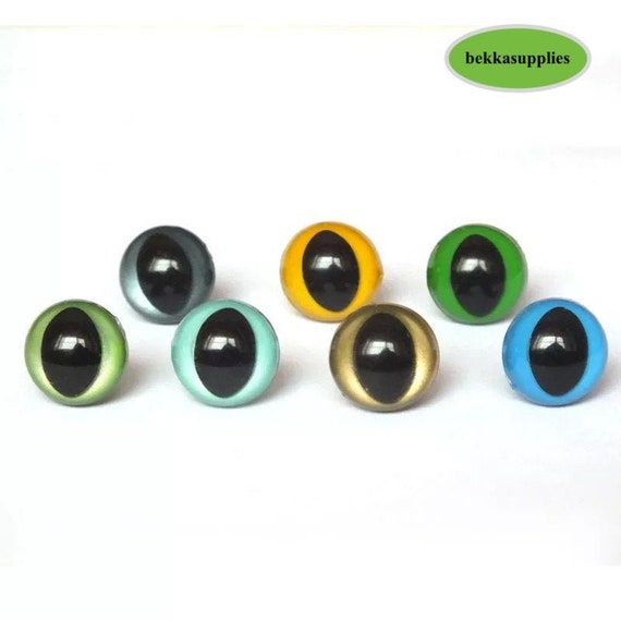 50pcs 12mm Safety Cat Eyes With Washer DIY Amigurumi Etsy