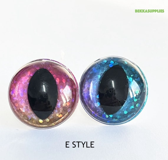 10 Yeux De Sécurité 30 Mm Avec Rondelles - Pour Peluches, Poupées, Crochet, Bricolage (couleur Or)