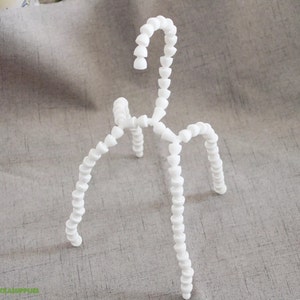 Größe: 37cmx8cm - Großes Tier, das Skeleton Joint - 81PCs Perlengelenke + 3PCs Dreieckgelenk #DIY Toy Plüschtier Joint Bastelbedarf