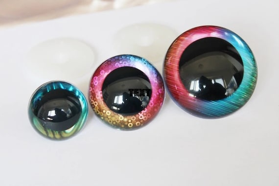 Cartoon Eyes Eyelashes, 30mm Safety Eyes, Doll Eye 12mm, Glitter Toy