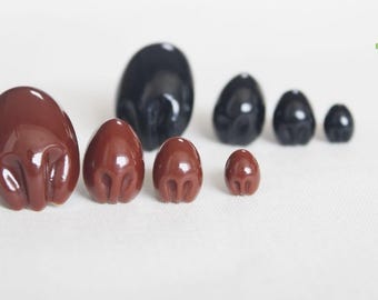 40PCs Size: 10mm 13mm 16mm 26mm Mix Size Bear Animal Safety Nose--Brown/Black Color with Washer