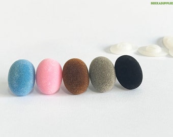 20PCs 15x22mm Oval Safety Nose with Washer - 5 colors option #DIY plush making/amigurumi doll animal craft