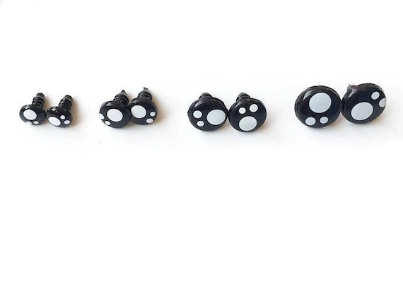 100pcs 6-12mm 8mm 10mm 12mm Black Plastic Crafts Safety Eyes For Teddy Bear  Dolls Soft Toy Making Animal Amigurumi Accessories - Realistic Reborn Dolls  for Sale