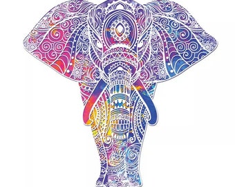 Embroidered Elephant Iron On Patch Sew On Patch Animal Embroidery Badge Applique