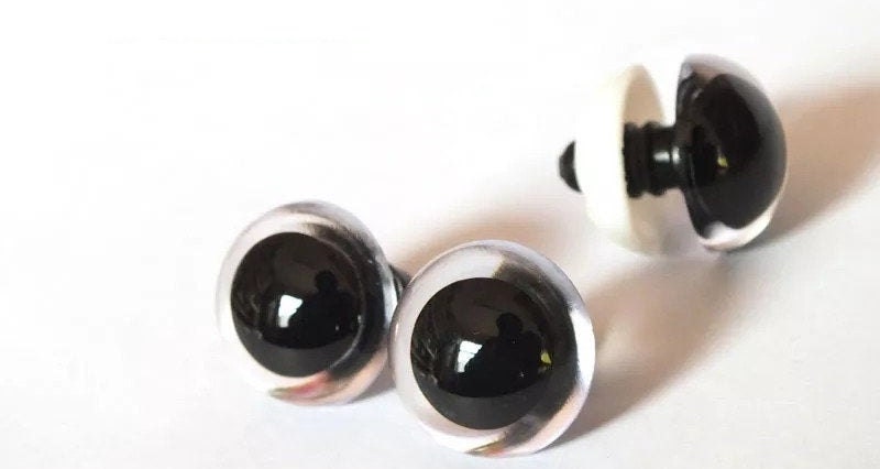 Ojos de seguridad para Amigurumis y Peluches Paquetes Par Tamaño 9 mm