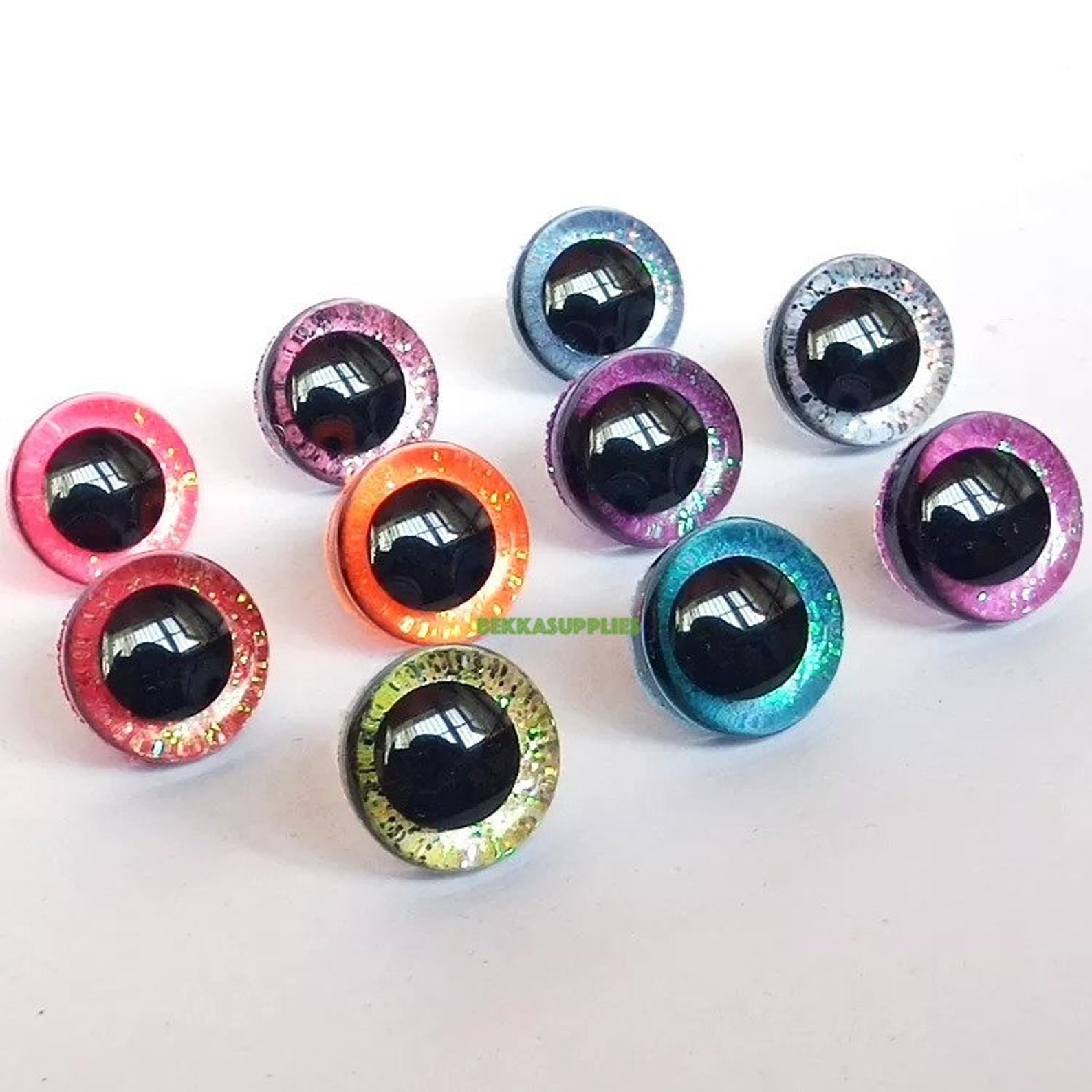 20PCS 1225mm 3D Glitter Plush Toy Safety Eyes DIY doll Etsy