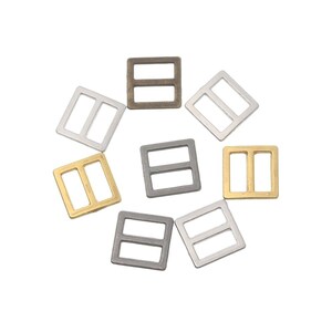 20 stuks 40 stuks 6 mm/7 mm/8,5 mm pop kleine tri-glide metalen gespen afbeelding 5