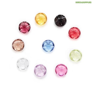 12 mm 50 pcs Acrylique Coloré Tige Bouton dans le Style Champignon/Bouton Rond en 15 couleurs # DIY couture scrapbooking vêtements boutons décoratifs