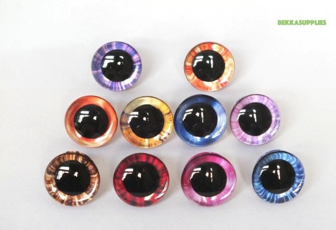 1240mm 20pcs 3D Colourful Plush Toy Eyes DIY Amigurumi/knitted/crocheting/plushies/stuffed Doll