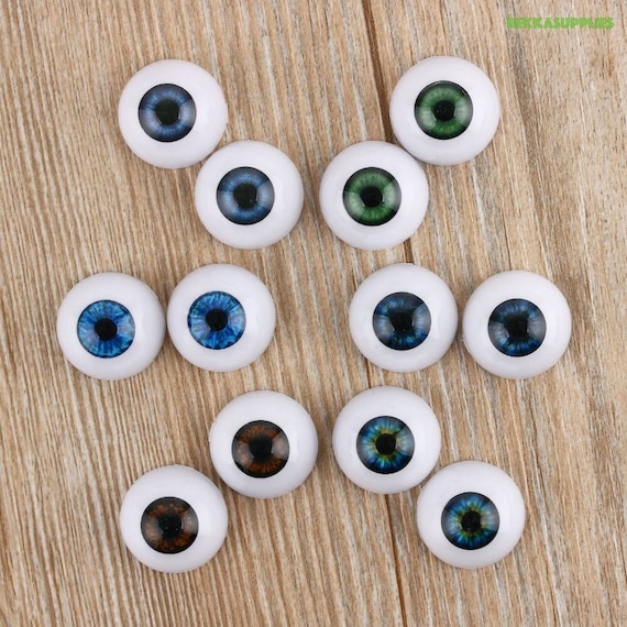 20 Pcs Glass Doll Eyes DIY Crafts Eyeballs For Kids DIY Doll Eye  Accessories