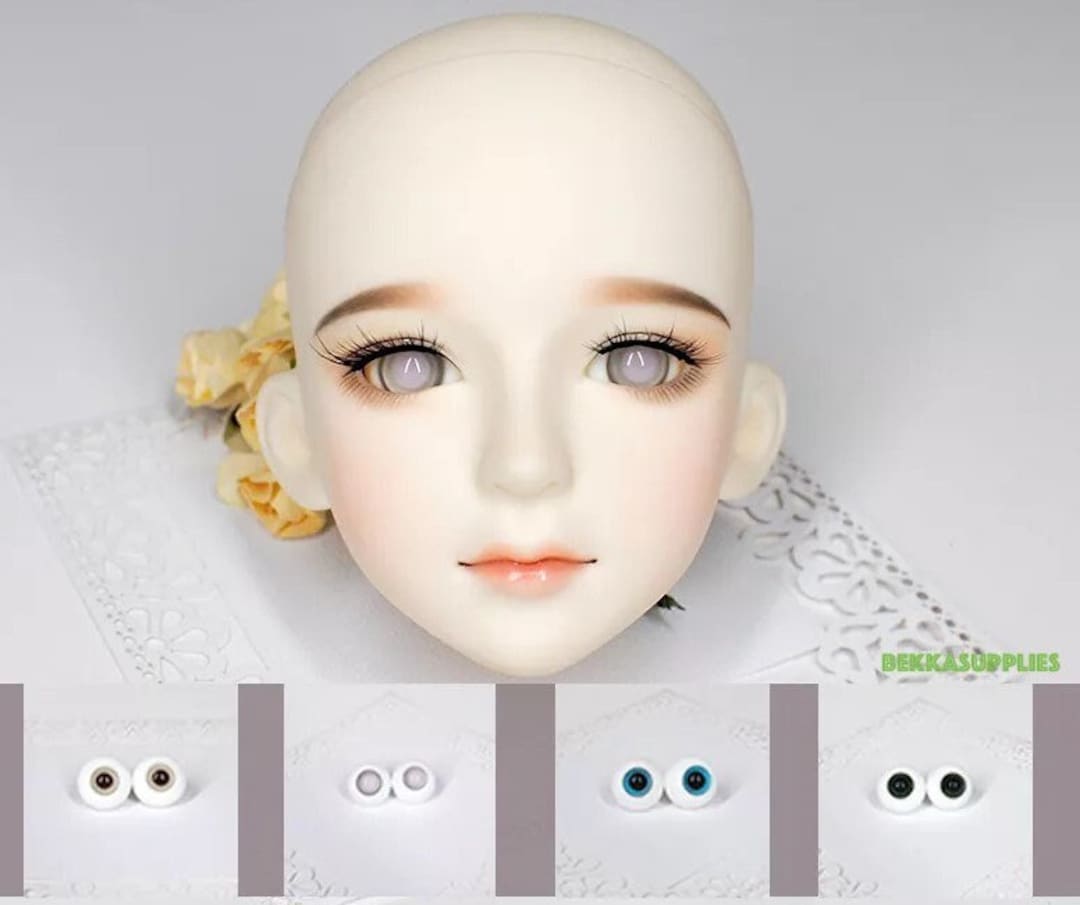 10mm / 14mm 1 Pair BJD Glass Doll Eyeball for DIY Doll Making 12