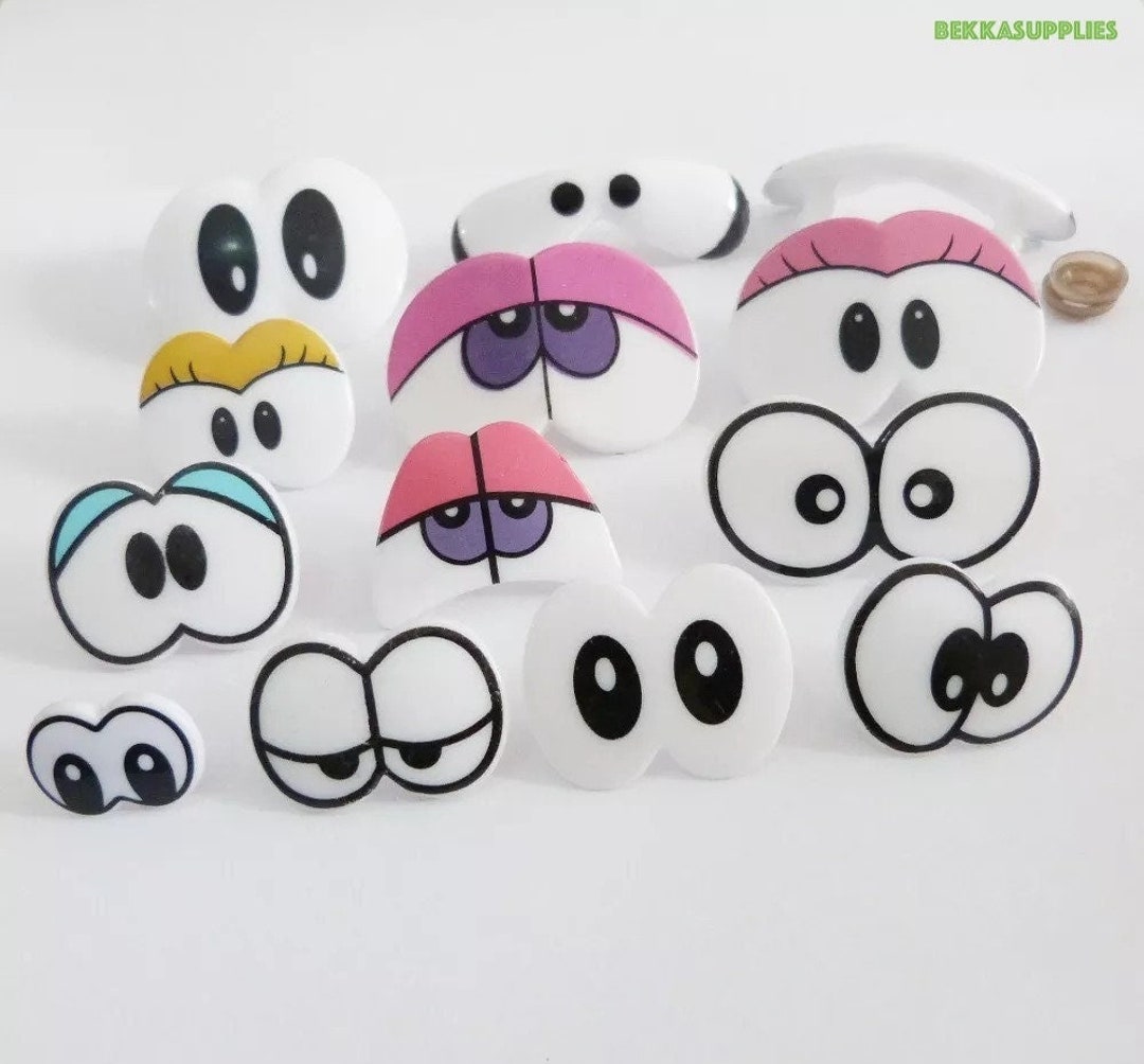 30pcscartoon Plastic Toy Safety Eyes With Washer DIY Doll Toy Animal