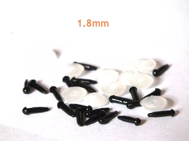 2,000 pcs Black Wiggle Googly Eyes 4mm Tiny Crafts Dolls Puppets Animals  Insects