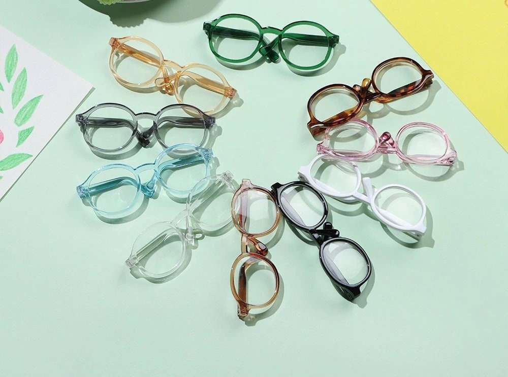 1pc Miniatur puppen brille schöne Brille klare Linse Brille für
