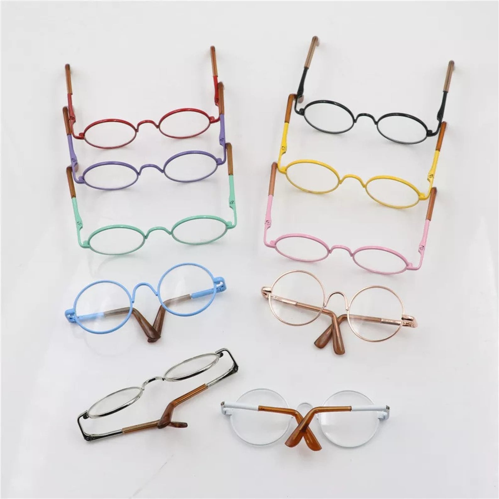 1 PC 18inch Fashion Doll Eye Glasses Roundshaped Colorful Etsy