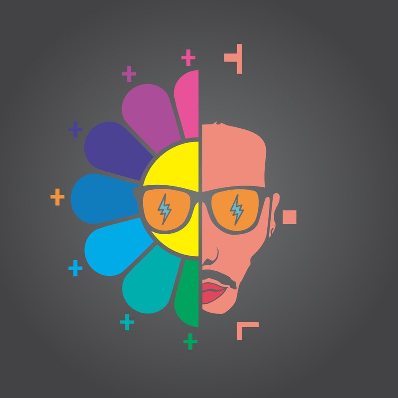 Download J Balvin Face Flower SVG | Etsy