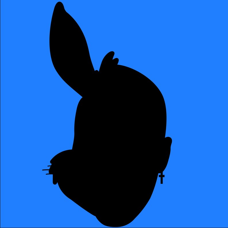 Download Bad Bunny Bugs SVG DECAL STICKER With Guides | Etsy