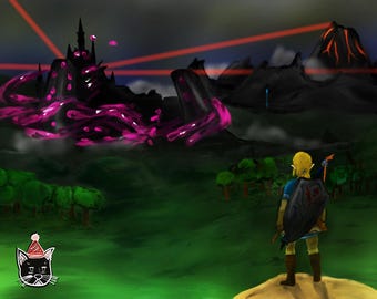 The Path Ahead Legend of Zelda Breath of the Wild Digital Art Print 8x10