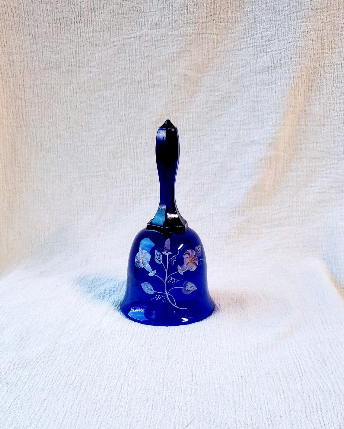 Fenton Glass Cobalt Blue Bell Etsy