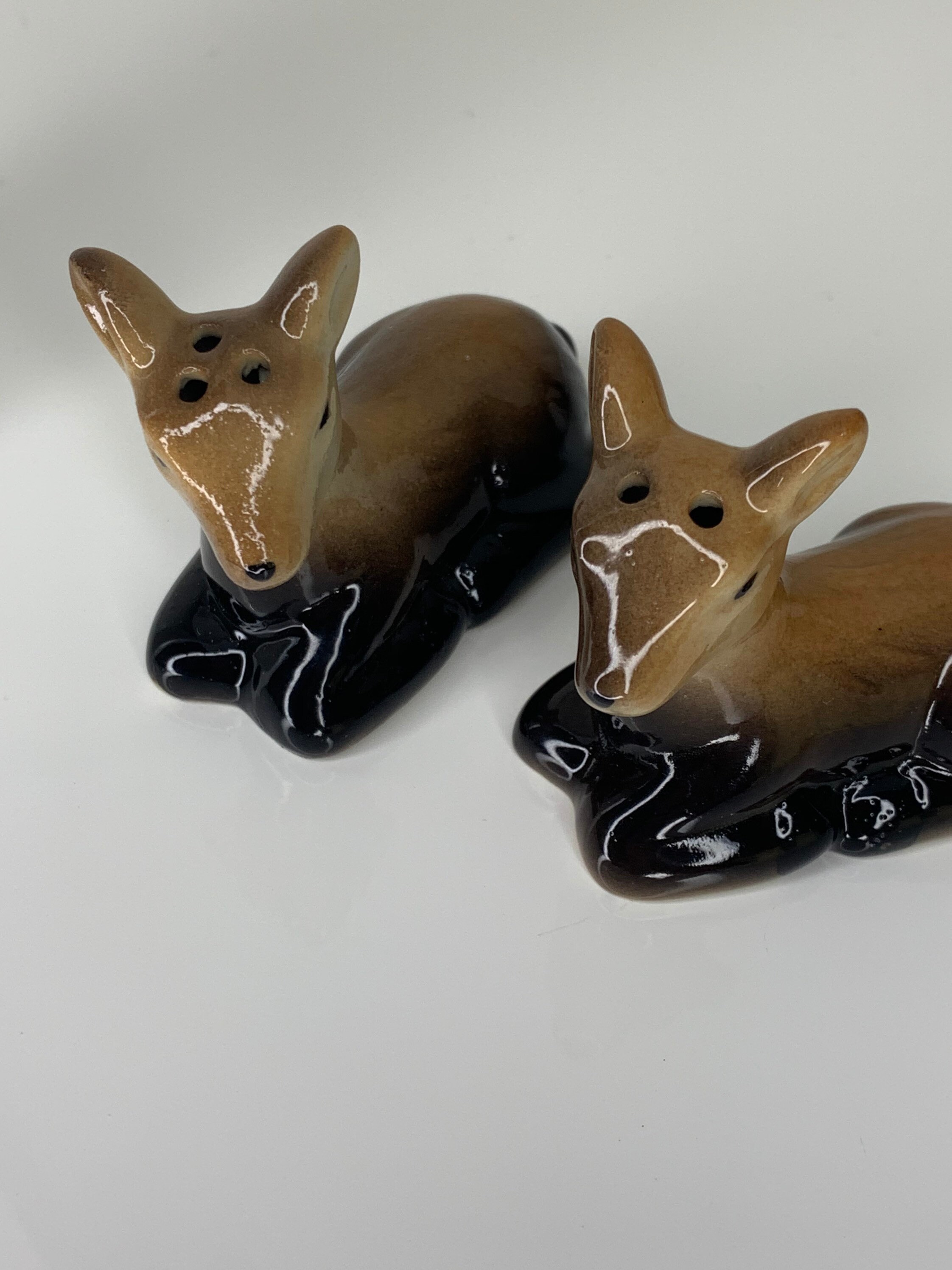 Vintage Deer Salt and Pepper Shaker Etsy