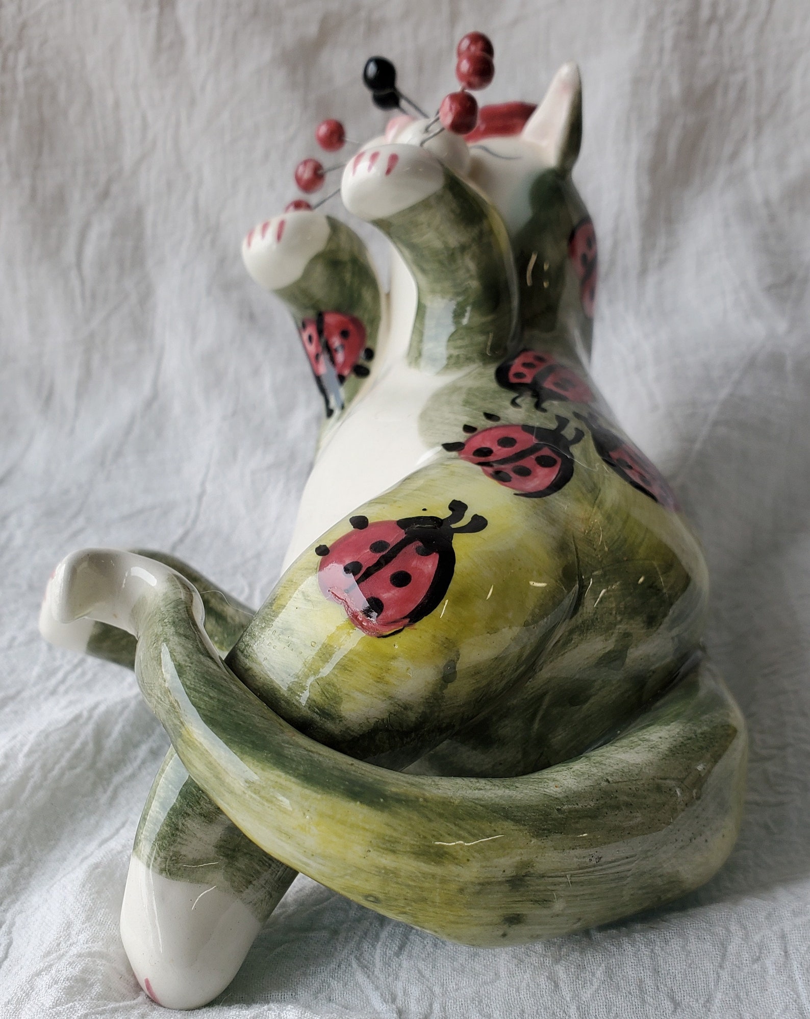 Whimsiclay cat figurine | Etsy