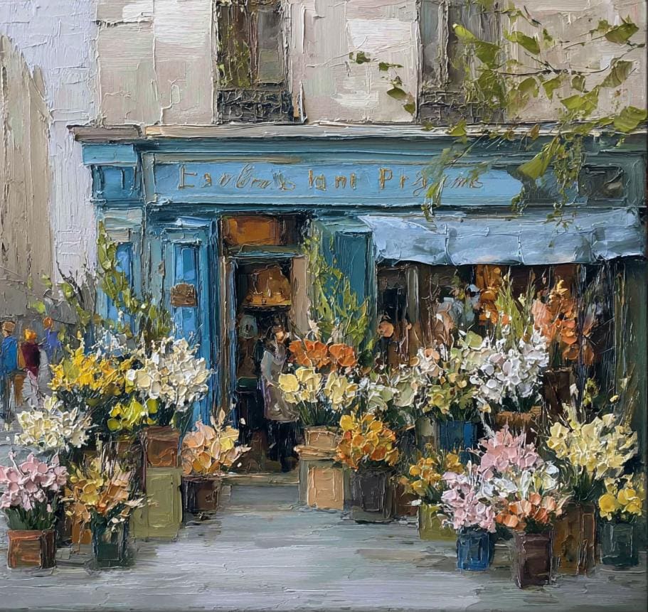 Original Oil Paintings Artwork Paris Streets - Etsy