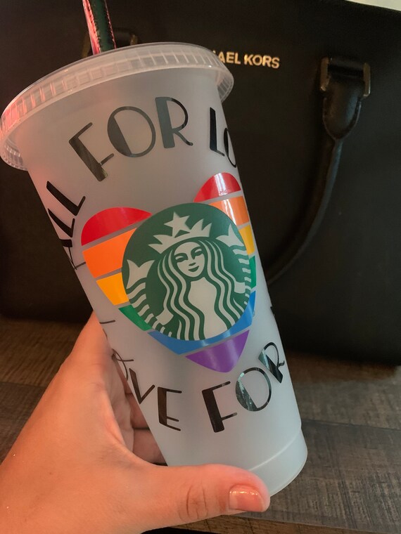 Pride Cup LGBTQ Design Starbucks Cups Personalized Etsy