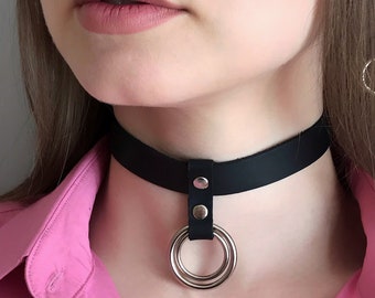 Double O Ring Collar Etsy Double O Ring Collar Etsy