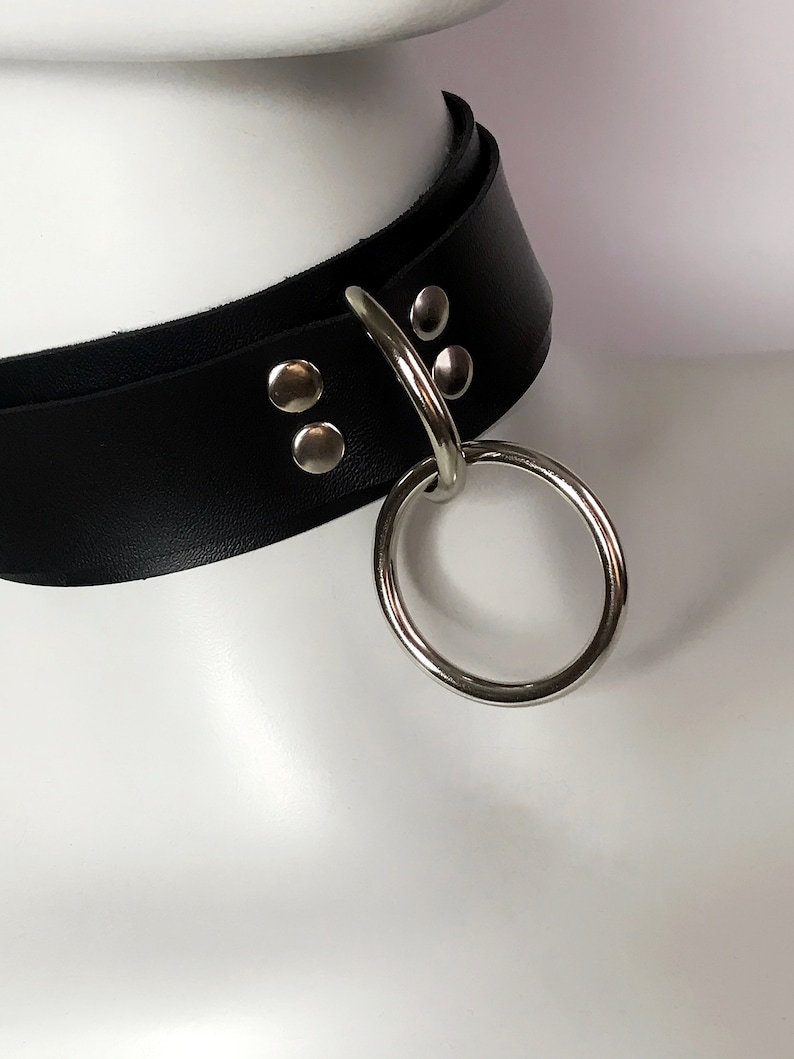 Brutal Choker With O-ring BDSM Leather Choker Collar With - Etsy