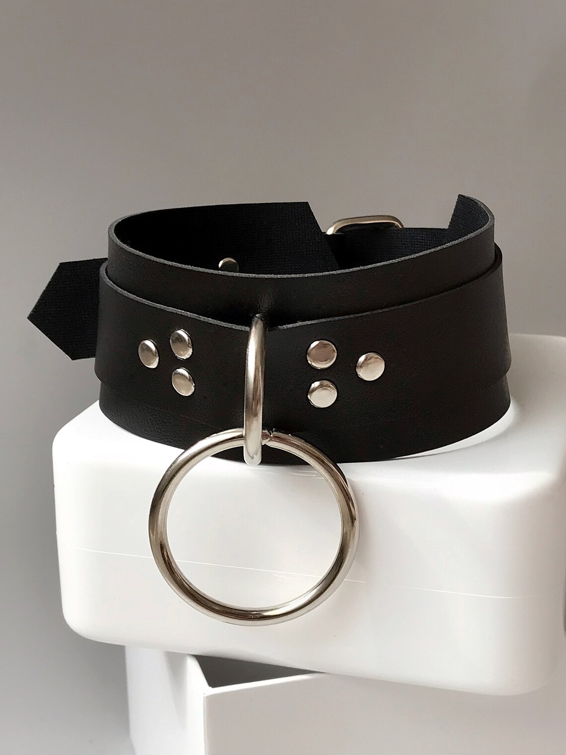 Brutal Choker With O-ring BDSM Leather Choker Collar With - Etsy