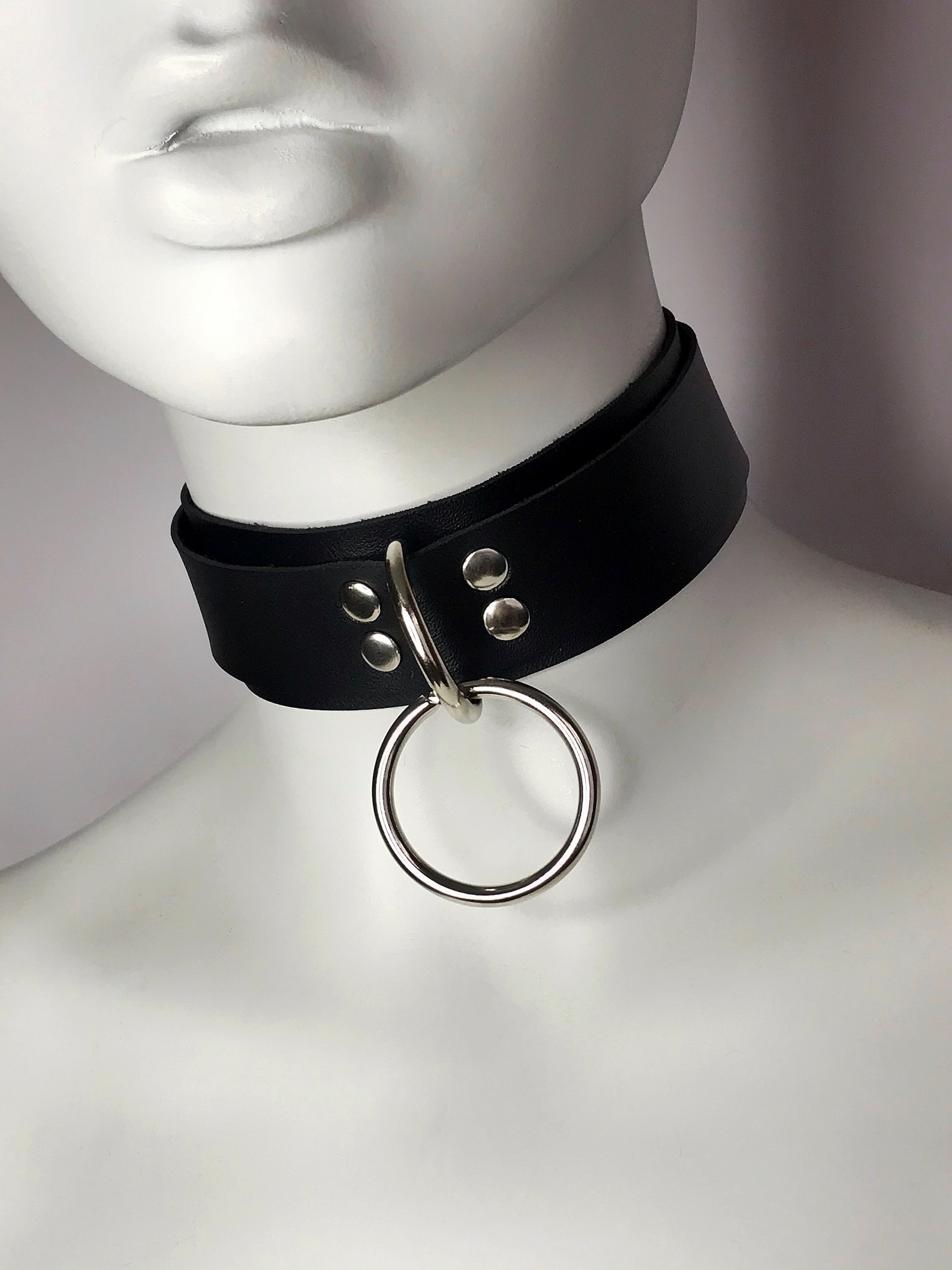 Brutal Choker With Oring BDSM Leather Choker Collar With Etsy UK