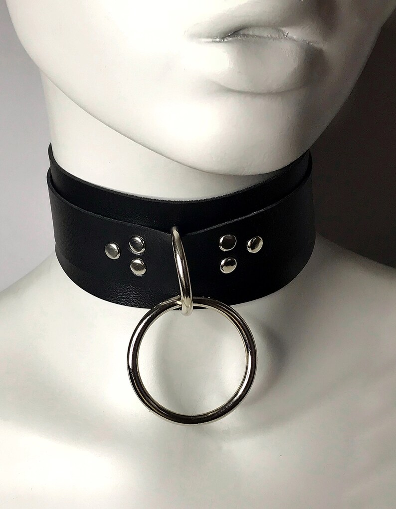 Brutal Choker With O-ring BDSM Leather Choker Collar With - Etsy