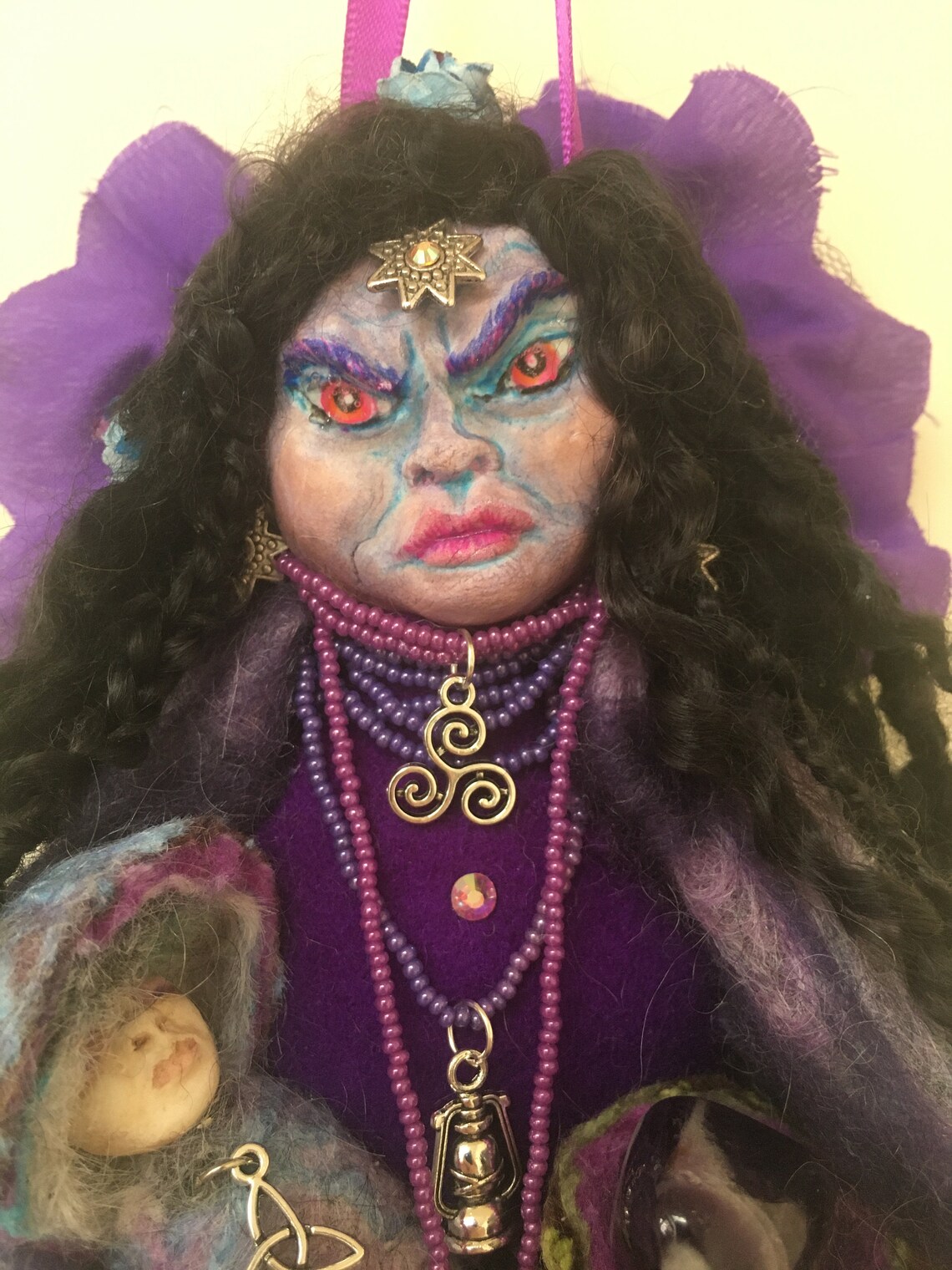 Sali Seirian & Sulwyn: Goth OOAK Handmade Welsh Fairy Witch | Etsy