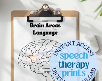 Speech Therapy Resources - Aphasia Diagrams and Patient Handouts Kit - Set of 5 - Ready-to-Use Bundle (Digital Download Files Only)