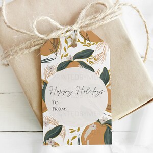 Printable Christmas Gift Tags Set of 8 | Traditional Christmas Tags ...