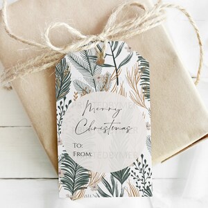Printable Christmas Gift Tags Set of 8 | Traditional Christmas Tags ...
