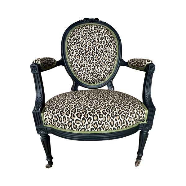 Leopard Print Chairs Etsy