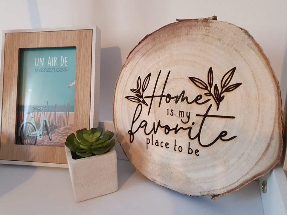 Rondin de Bois Décoratif 20 cm Diam.