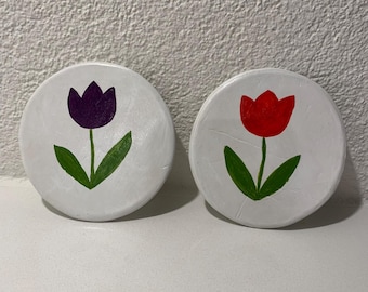 Gewellte Wanky Ton-Schale, handgemachte handbemalte, Retro-Schmuckschale, dekorative Schreibtischtablett, bunte Ringschale