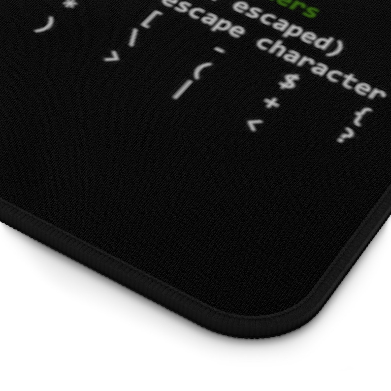 Tappetino da scrivania Regex Cheatsheet per amministratore di sistema, sviluppatore, programmatore, amministratore IT immagine 7