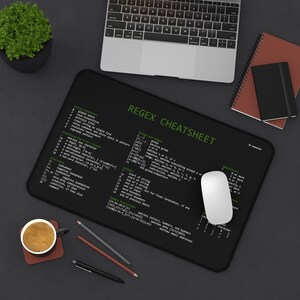 Tappetino da scrivania Regex Cheatsheet per amministratore di sistema, sviluppatore, programmatore, amministratore IT immagine 3