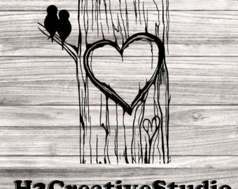 Love Birds Tree Etsy