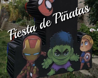 Spider man, Hulk, Captain America piñata