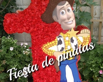 Toy Story Zahl Piñata holzig