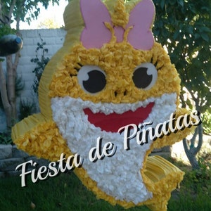 Baby shark Piñata (pink and blue also available apon request).