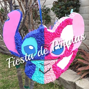 Stitch Angel piñata (hart shape)