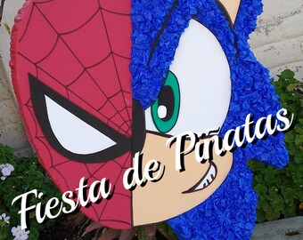 23 inch tall Spider-Man/Sonic pinata