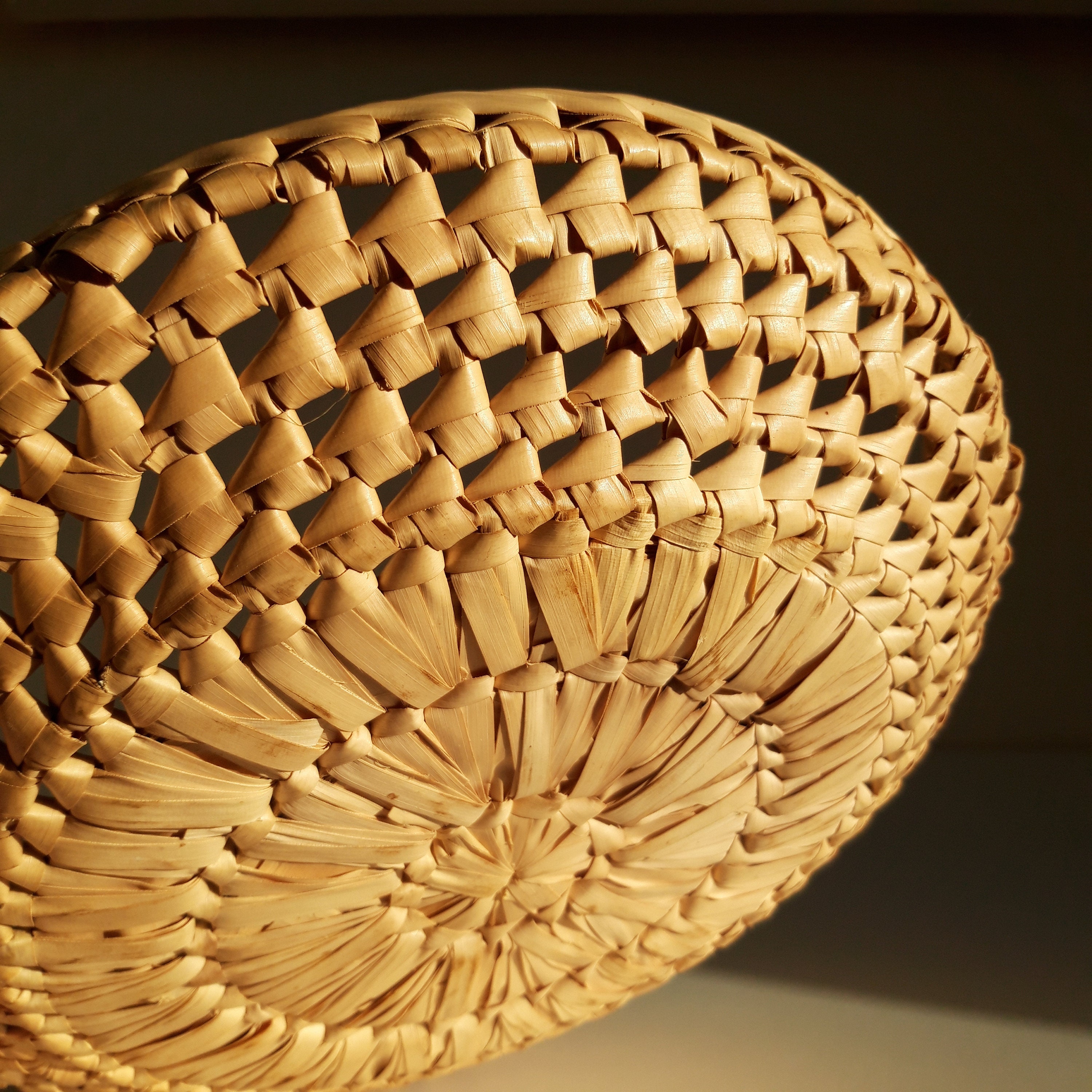 Handmade straw plate Wicker decor Etsy